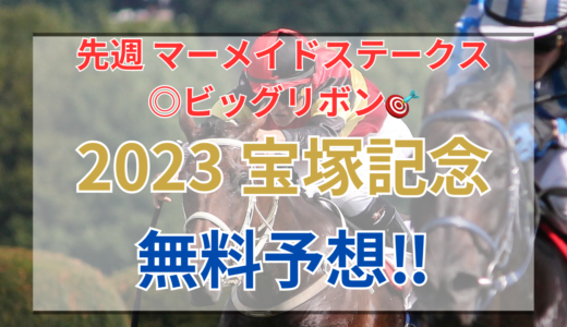 【2023 宝塚記念(GⅠ)】競馬データ予想
