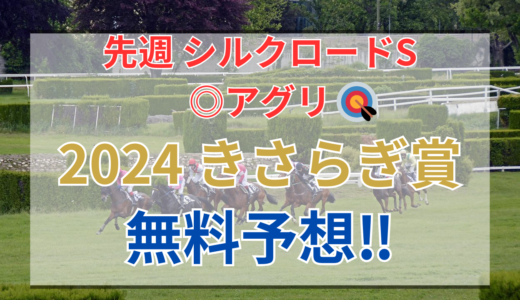 【2024 きさらぎ賞(GⅢ)】競馬データ予想